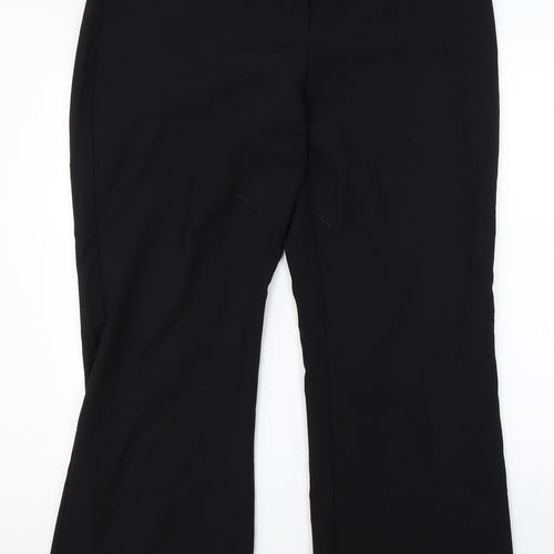 M&Co Womens Black   Dress Pants Trousers Size 16 L27 in