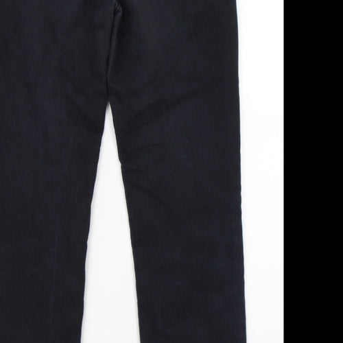 Preworn Womens Black  Denim Straight Jeans Size 30 in L28 in