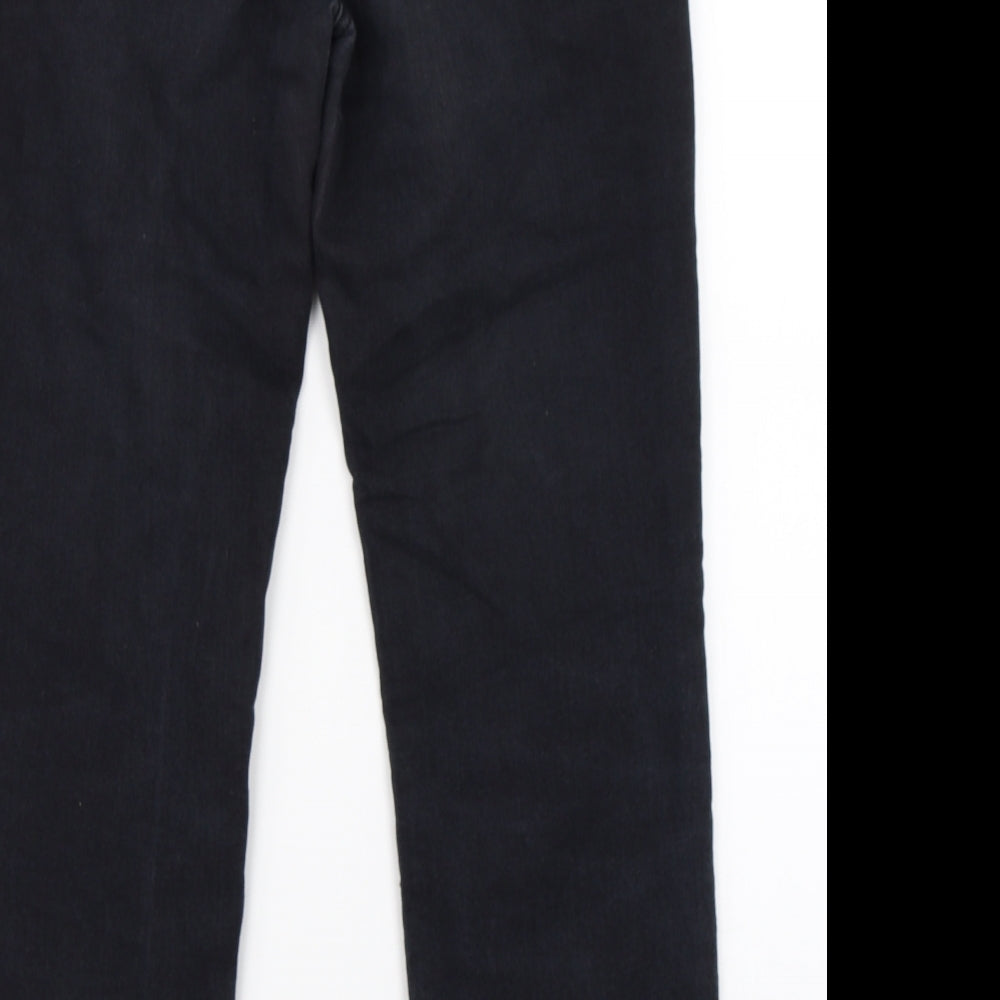 Preworn Womens Black  Denim Straight Jeans Size 30 in L28 in