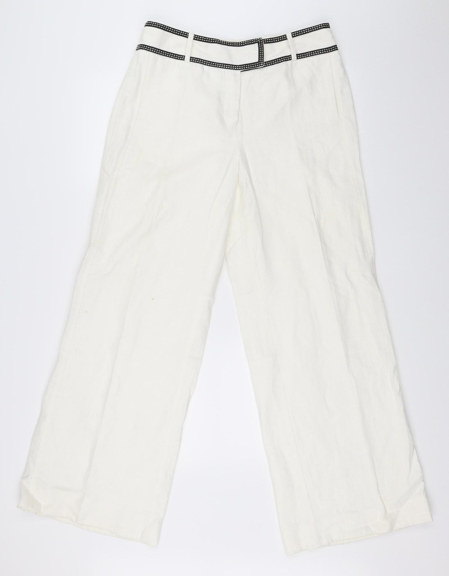 NEXT Womens White   Trousers  Size 12 L30 in
