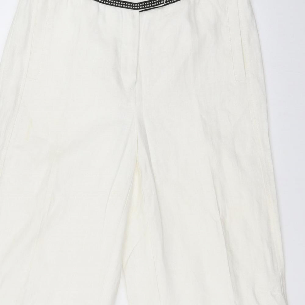 NEXT Womens White   Trousers  Size 12 L30 in