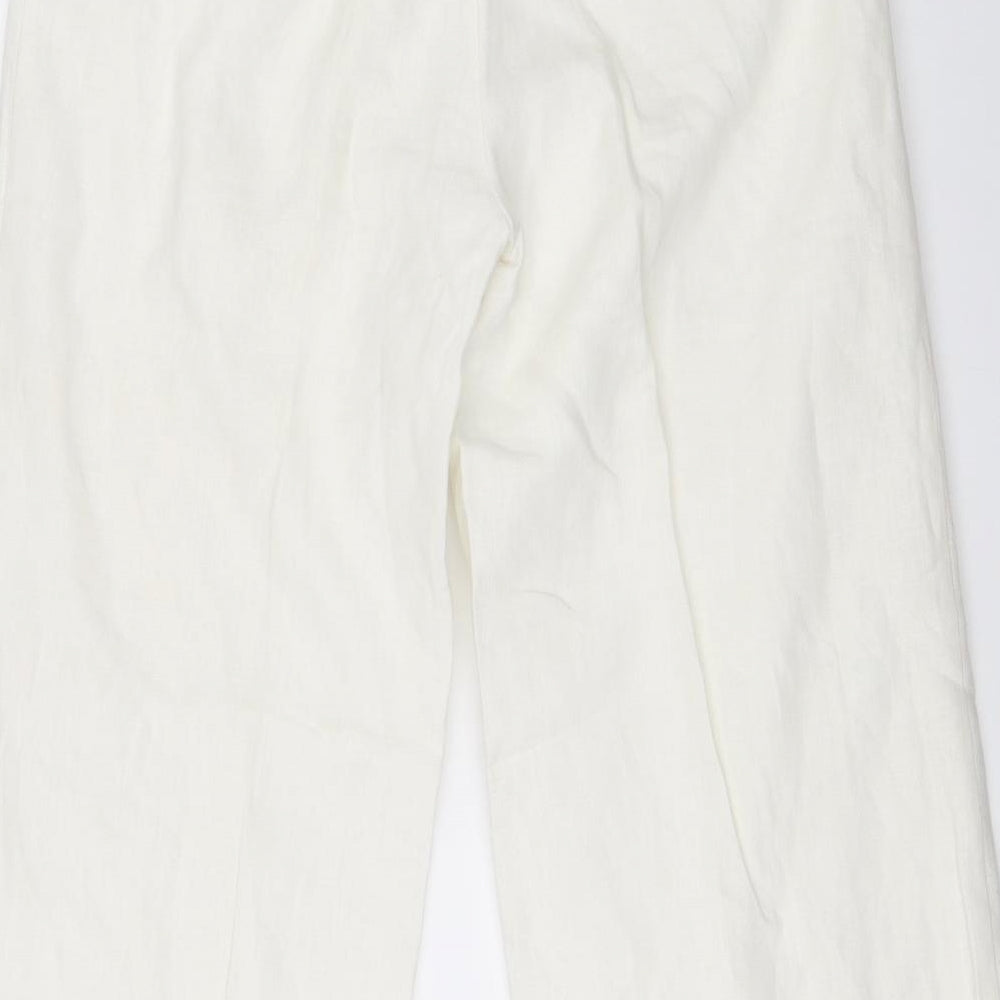 NEXT Womens White   Trousers  Size 12 L30 in