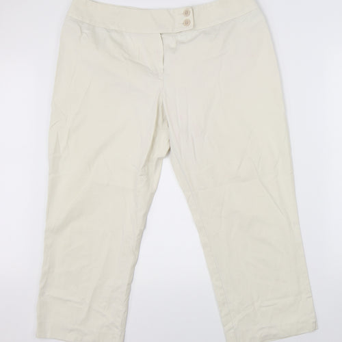 Preworn Womens Beige   Trousers  Size 38 in L23 in