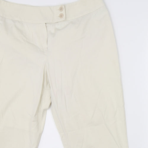 Preworn Womens Beige   Trousers  Size 38 in L23 in