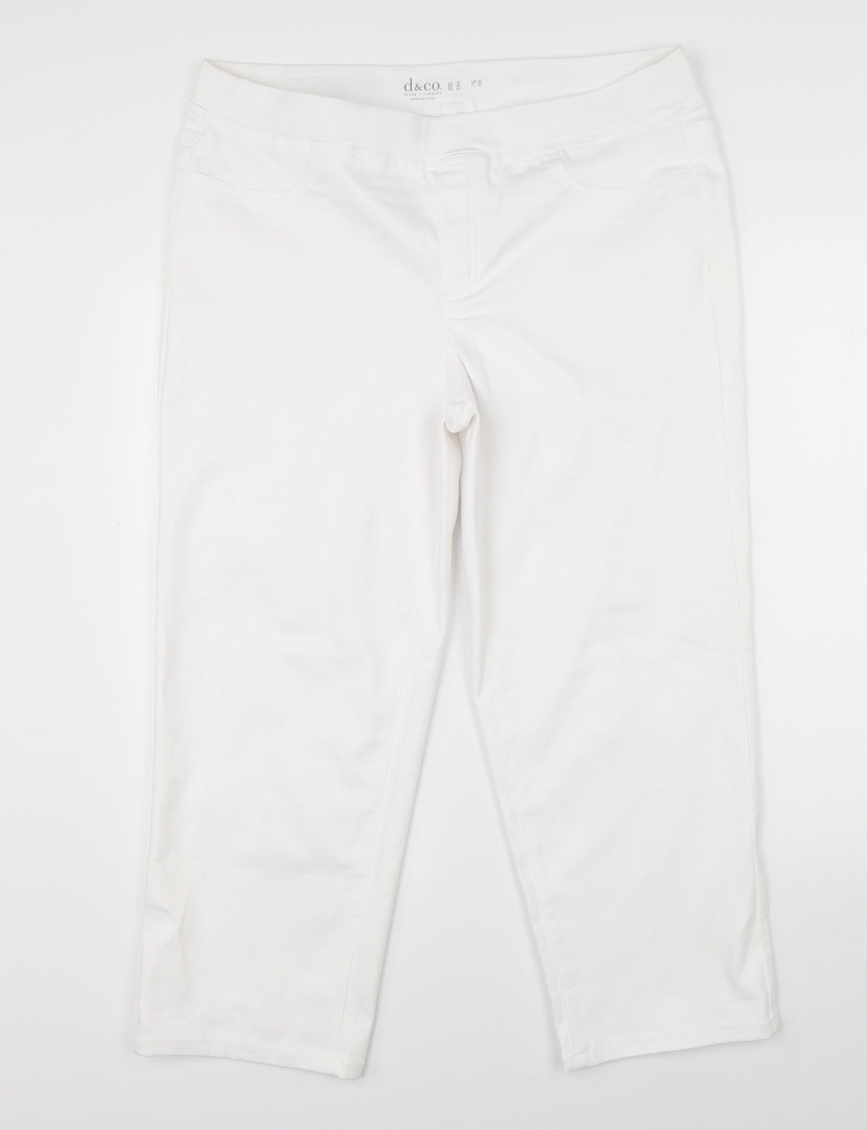Denim & Co Womens White  Denim Jegging Jeans Size 20 L23 in - cropped