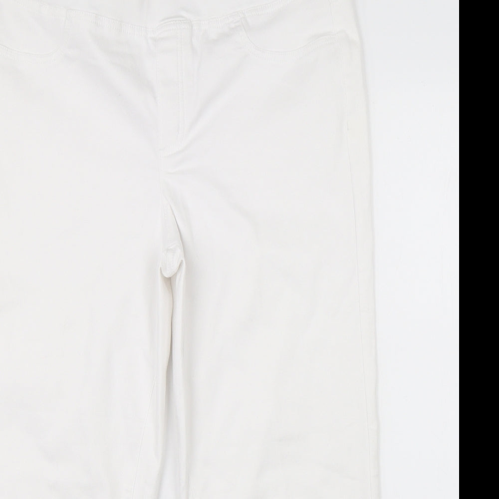 Denim & Co Womens White  Denim Jegging Jeans Size 20 L23 in - cropped