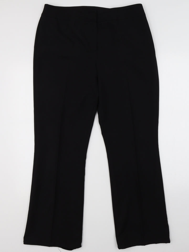 BHS Womens Black   Dress Pants Trousers Size 14 L28 in
