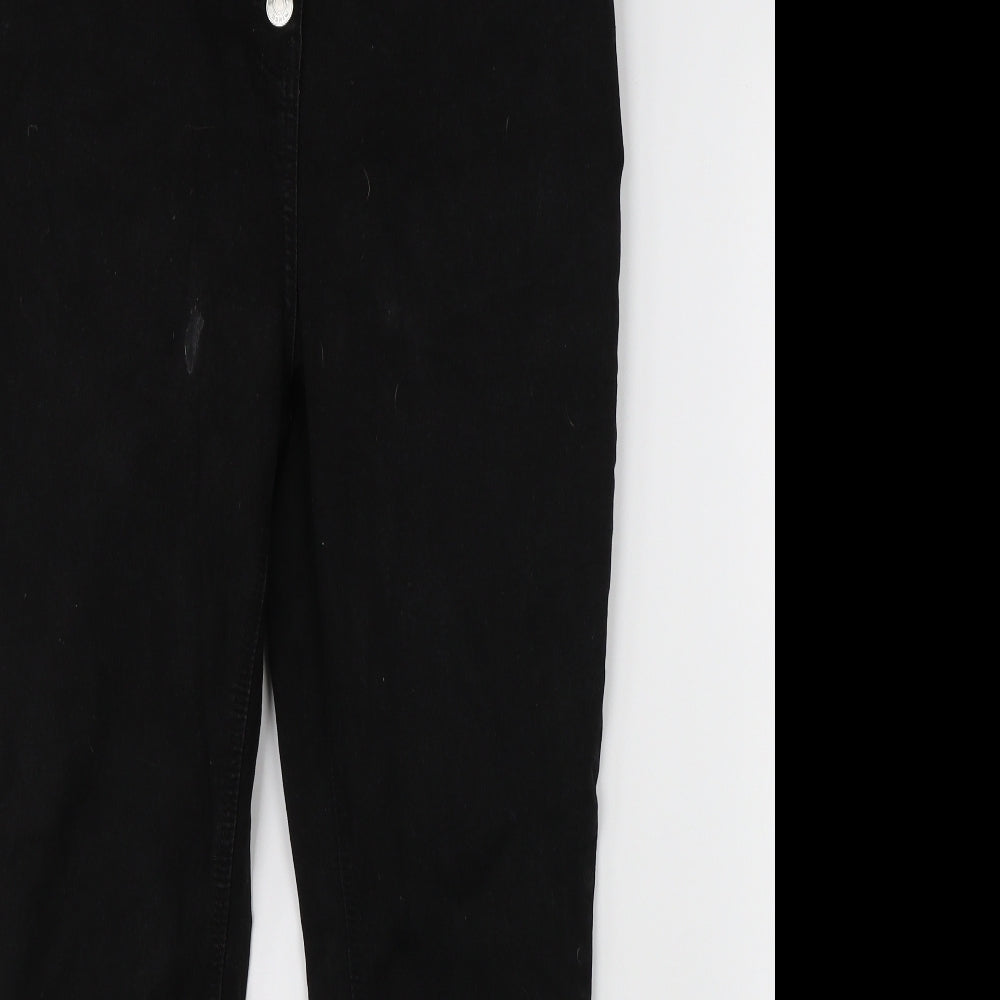 Papaya Womens Black  Denim Skinny Jeans Size 14 L24 in