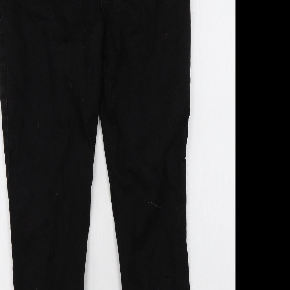 Papaya Womens Black  Denim Skinny Jeans Size 14 L24 in