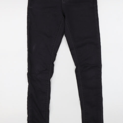 Topshop Womens Black  Denim Skinny Jeans Size 25 in L28 in