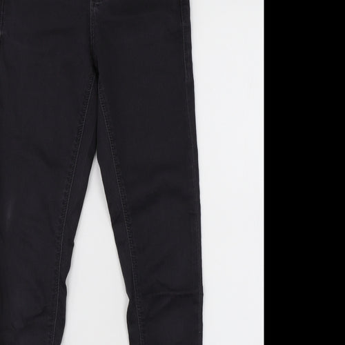 Topshop Womens Black  Denim Skinny Jeans Size 25 in L28 in