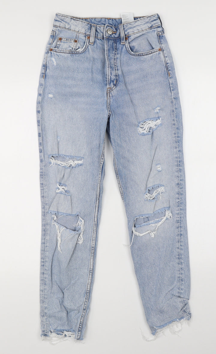 Divided Womens Blue  Denim Skinny Jeans Size 6 L25 in