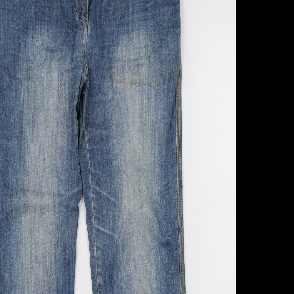 NEXT Womens Blue  Denim Bootcut Jeans Size 12 L28 in