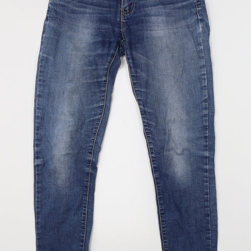 Miss Cherry Womens Blue  Denim Straight Jeans Size 26 in L26 in