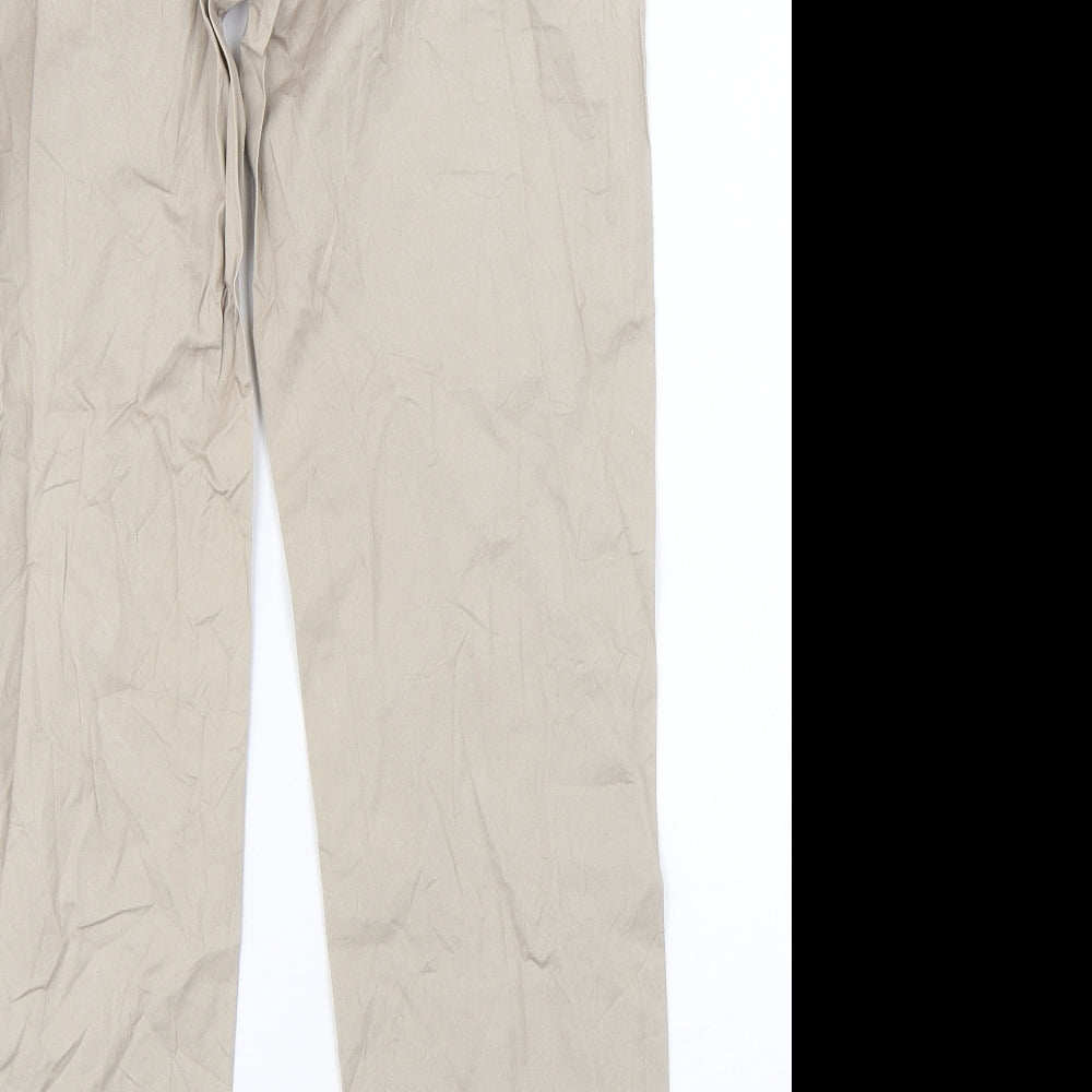 Blue Motion Womens Beige   Chino Trousers Size 8 L28 in