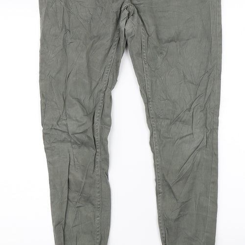 Chillin Womens Green   Chino Trousers Size M L28 in