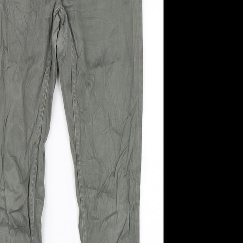 Chillin Womens Green   Chino Trousers Size M L28 in