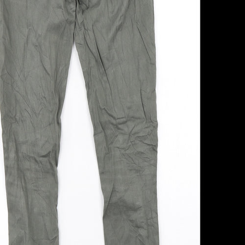Chillin Womens Green   Chino Trousers Size M L28 in