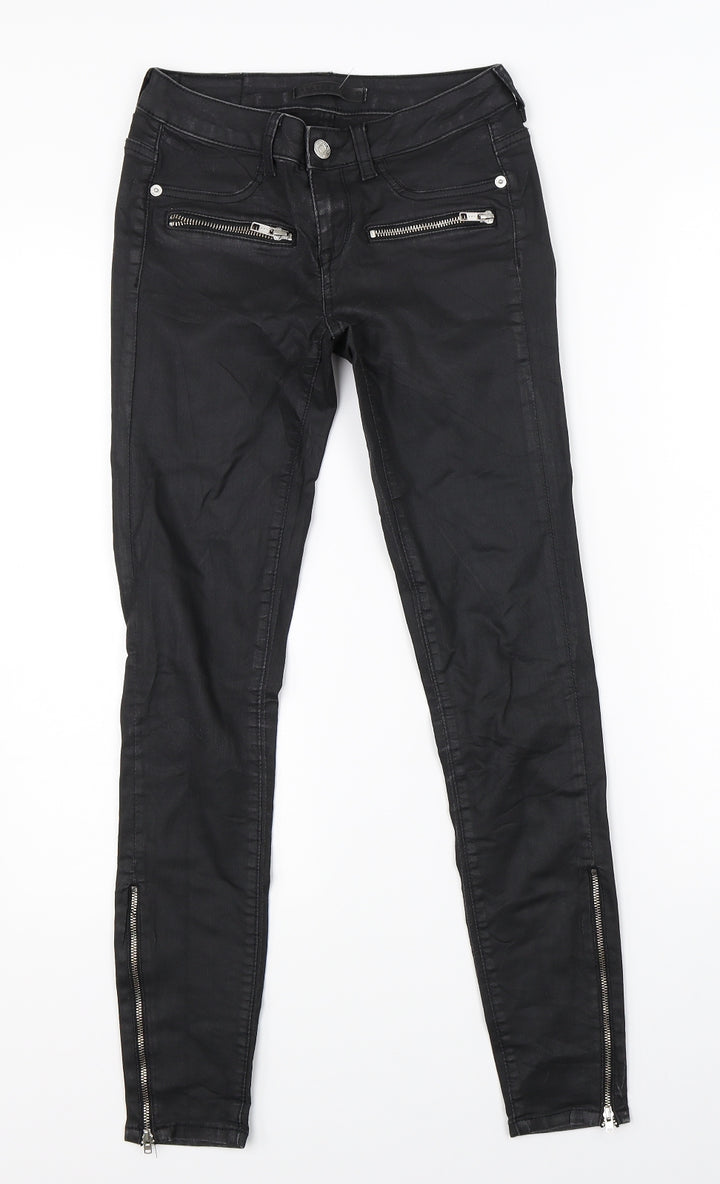 Perfect Jeans Womens Black Denim Skinny Jeans Size 26 in L26 in