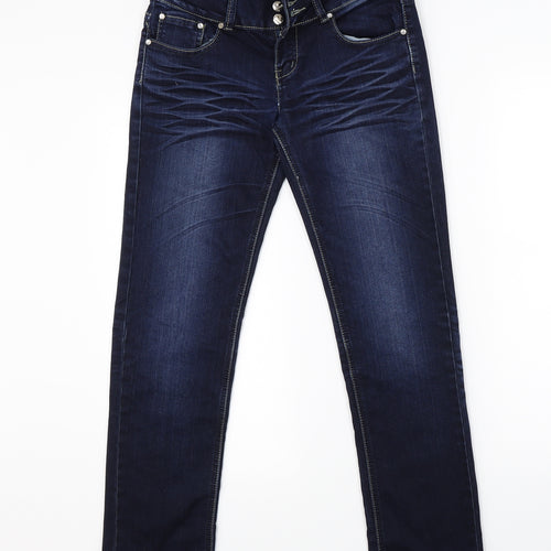 Gouse Womens Blue  Denim Straight Jeans Size 27 in L27 in