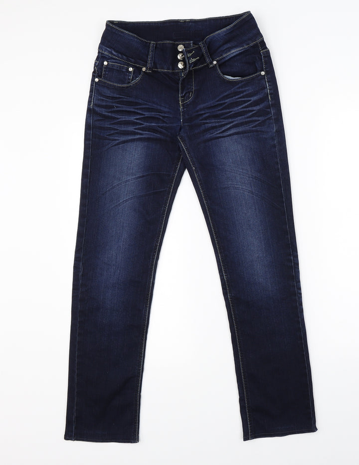 Gouse Womens Blue  Denim Straight Jeans Size 27 in L27 in