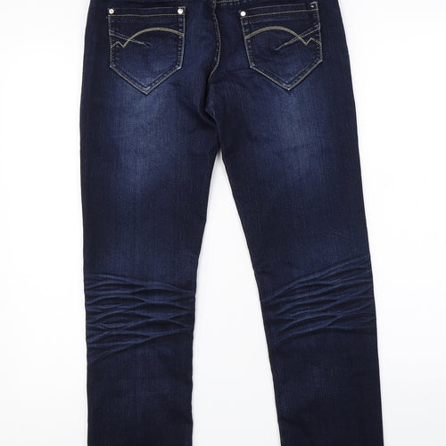Gouse Womens Blue  Denim Straight Jeans Size 27 in L27 in