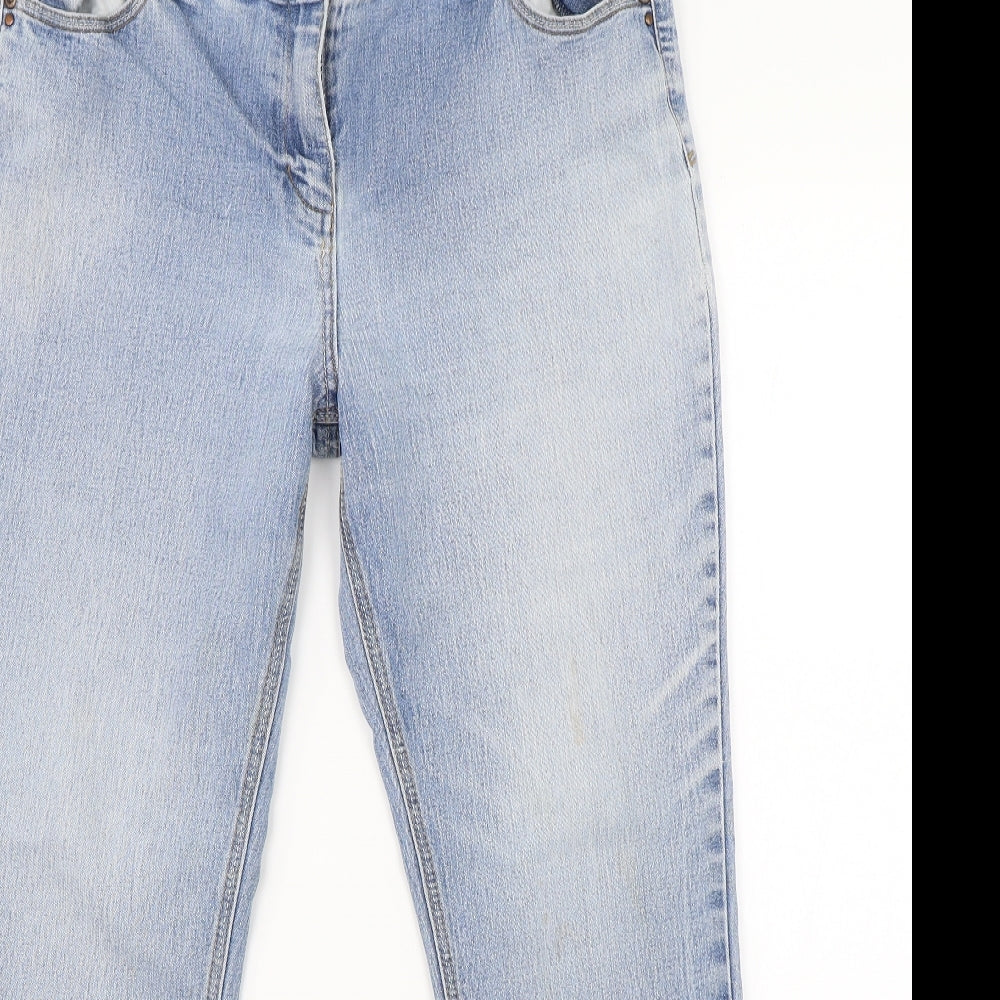 BHS Womens Blue  Denim Straight Jeans Size 14 L23 in