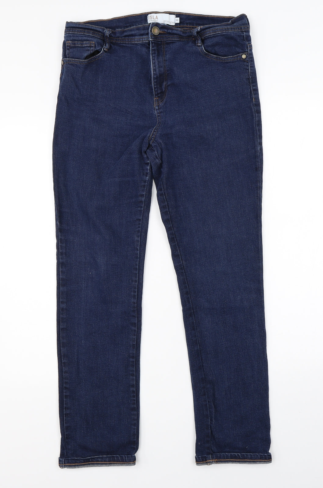 Principles Womens Blue  Denim Straight Jeans Size 14 L26 in