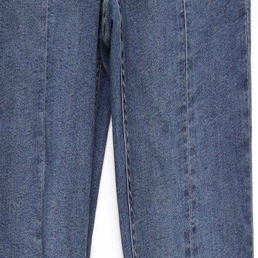 Preworn Womens Blue  Denim Straight Jeans Size 6 L30 in