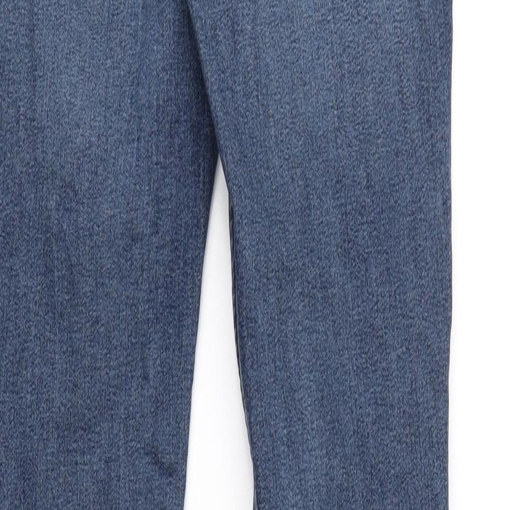 Preworn Womens Blue  Denim Straight Jeans Size 6 L30 in