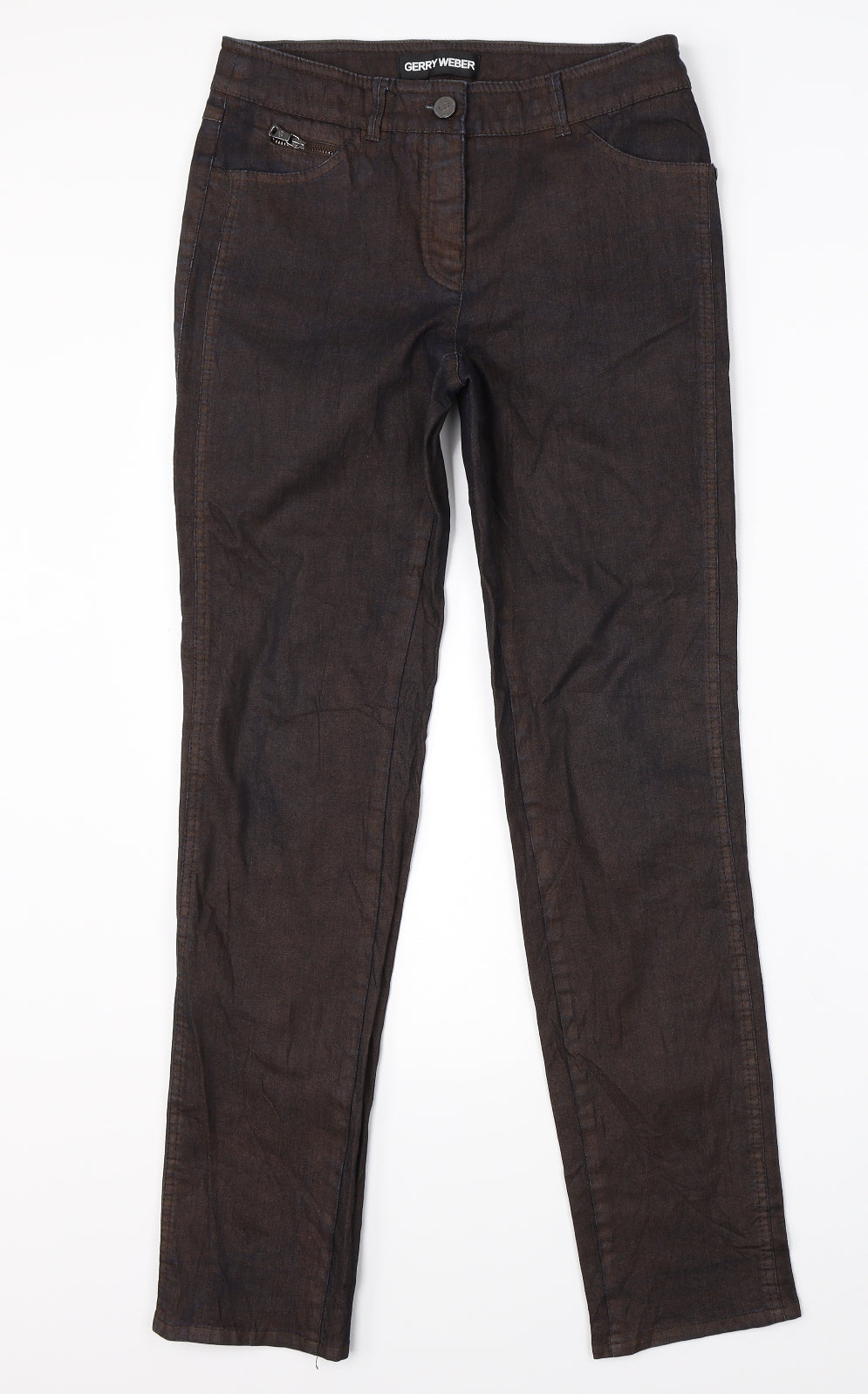 Gerry Webber Womens Brown   Straight Jeans Size 10 L29 in