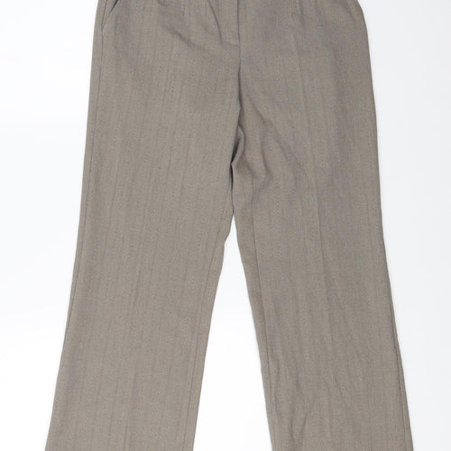 BHS Womens Beige   Dress Pants Trousers Size 8 L25 in