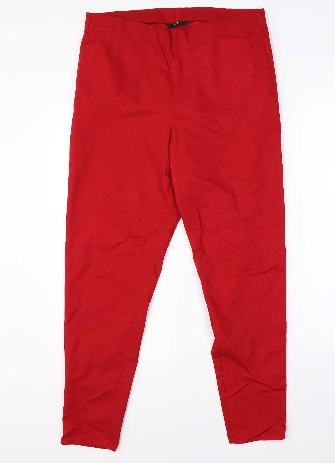 George Womens Red  Denim Jegging Jeans Size 16 L26 in