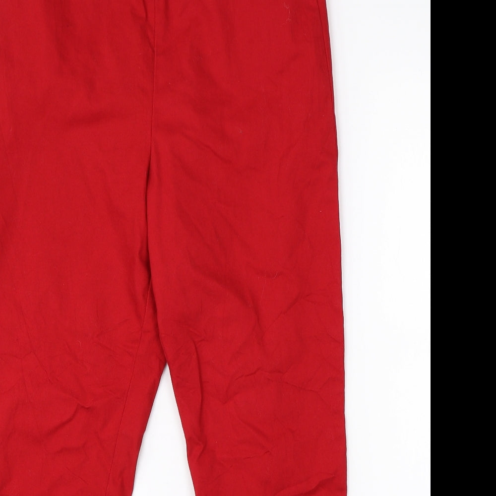 George Womens Red  Denim Jegging Jeans Size 16 L26 in