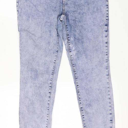 Noisy may Womens Blue  Denim Straight Jeans Size 32 L32 in