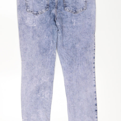 Noisy may Womens Blue  Denim Straight Jeans Size 32 L32 in