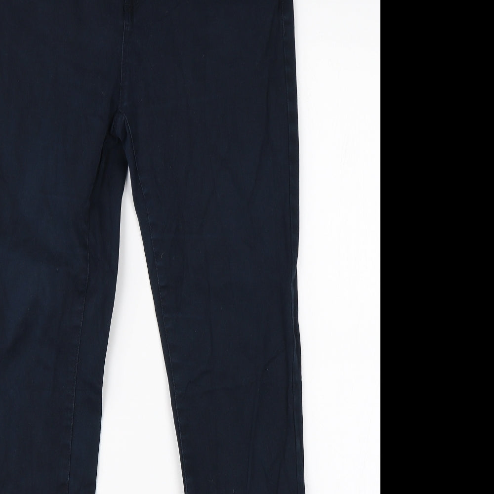 River Island Womens Blue   Chino Trousers Size 12 L27 in