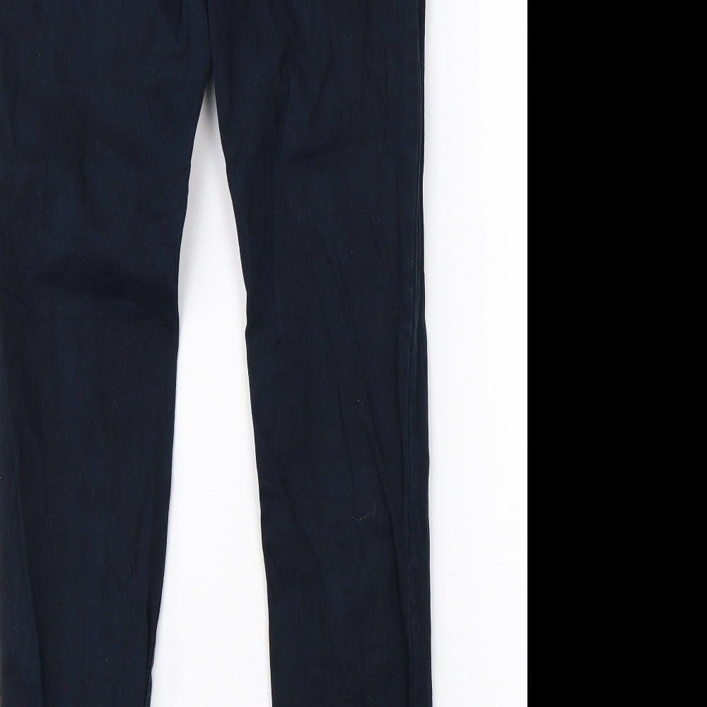River Island Womens Blue   Chino Trousers Size 12 L27 in