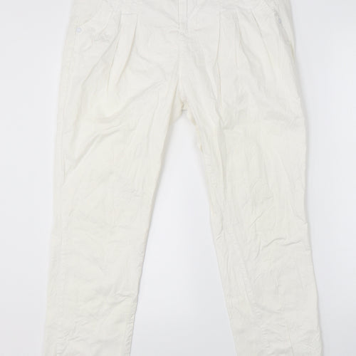 Number One Womens White   Trousers  Size 10 L26 in