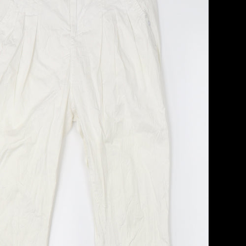 Number One Womens White   Trousers  Size 10 L26 in
