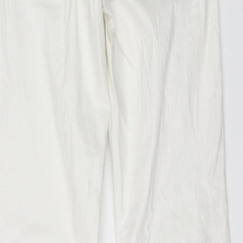 Coatie Womens White  Denim Straight Jeans Size 32 in L32 in