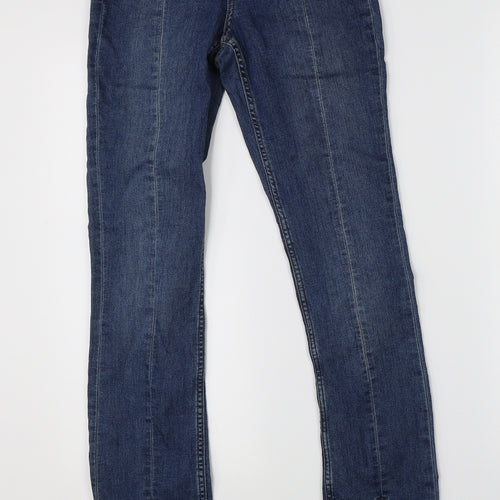 Preworn Womens Blue  Denim Straight Jeans Size 6 L29 in