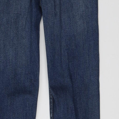 Preworn Womens Blue  Denim Straight Jeans Size 6 L29 in