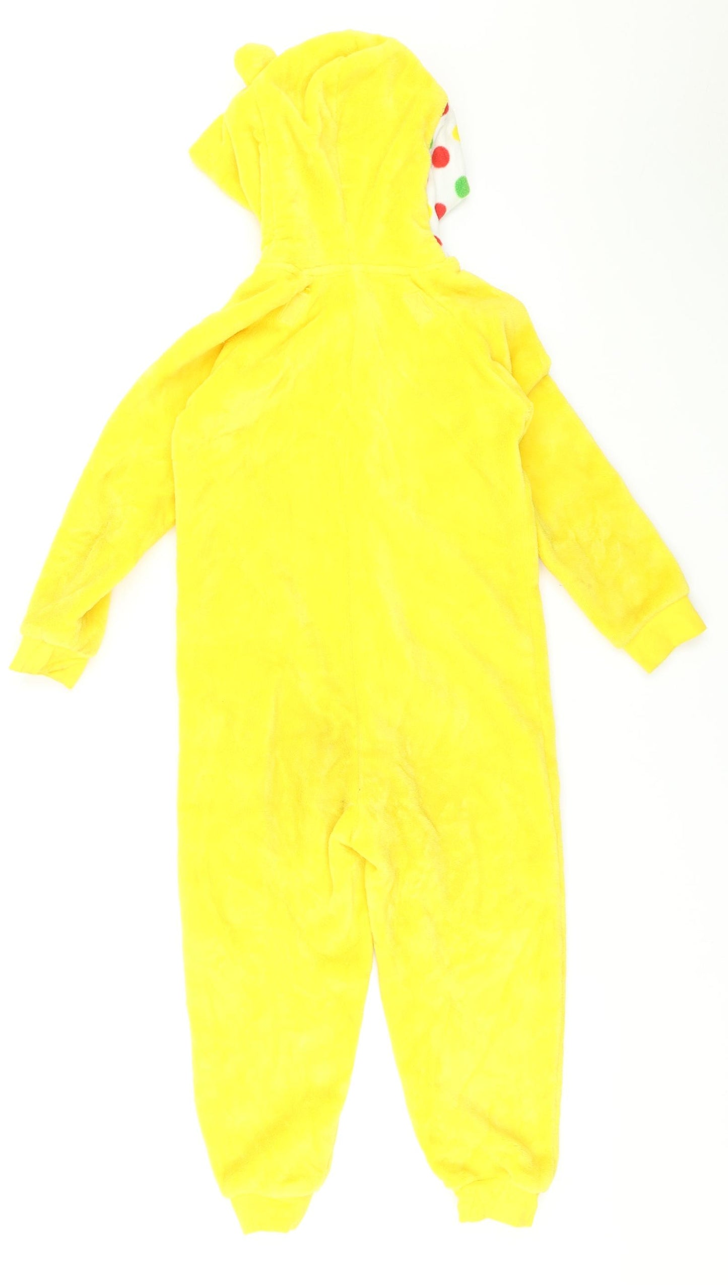 George Girls Yellow Spotted   One Piece Size 4-5 Years  - Children in Need Pudsey