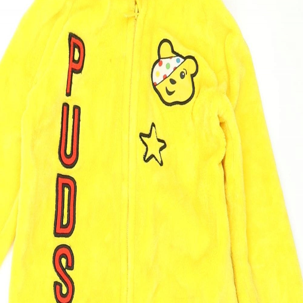 George Girls Yellow Spotted   One Piece Size 4-5 Years  - Children in Need Pudsey