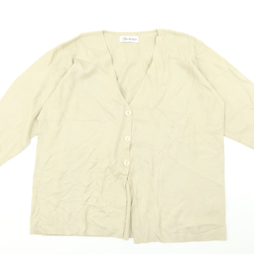 Berkertex Womens Beige   Cardigan Jumper Size 18