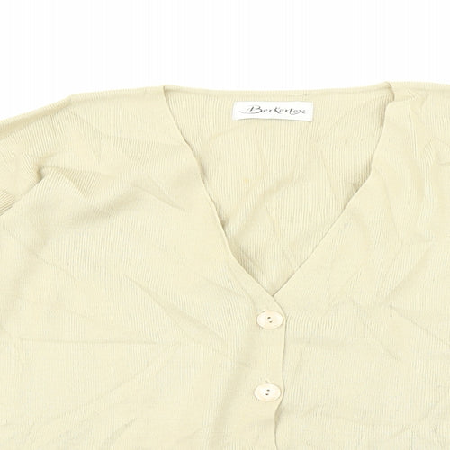 Berkertex Womens Beige   Cardigan Jumper Size 18