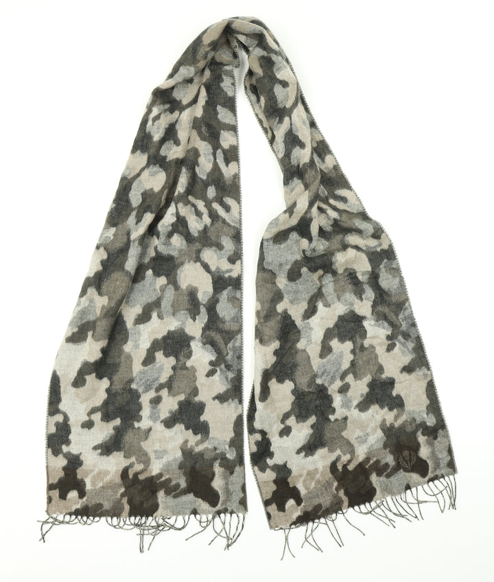 Preworn Multicoloured Camouflage Scarf One Size