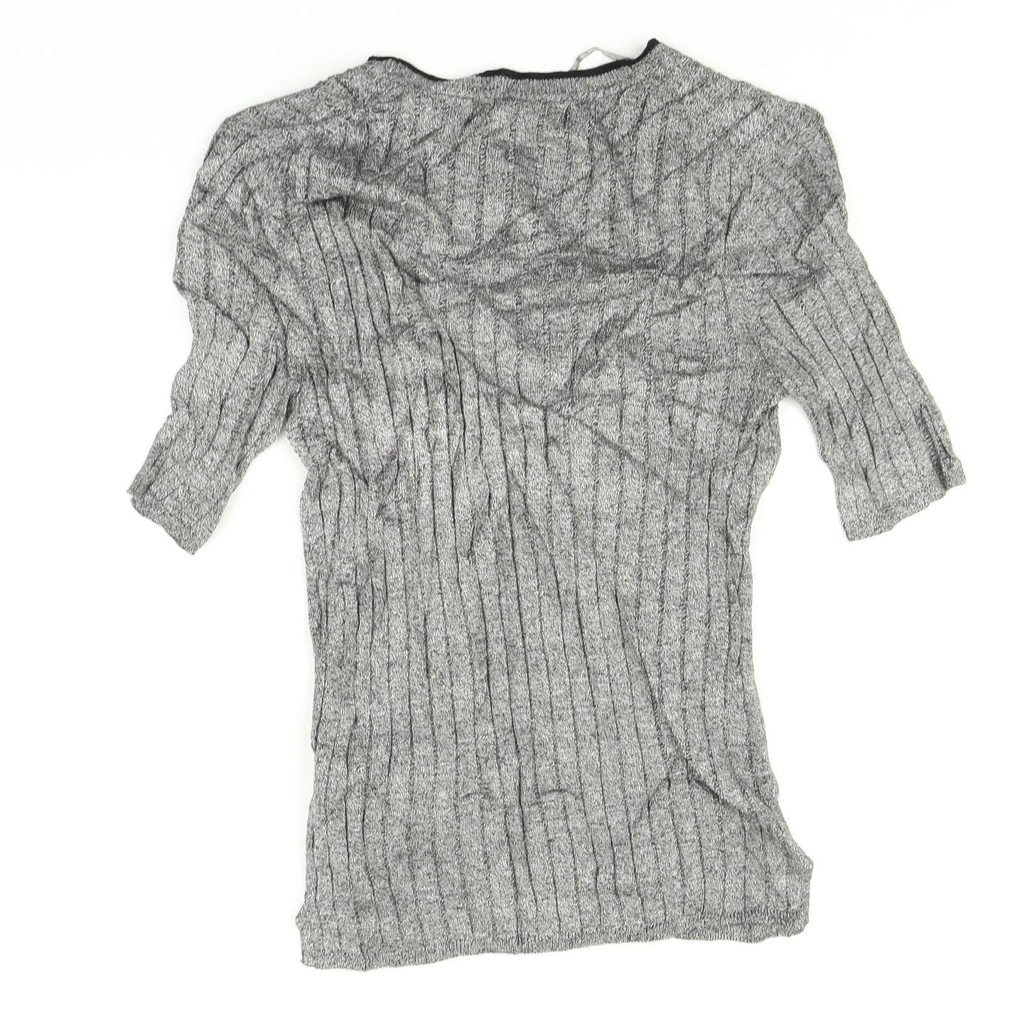 Marks and Spencer Womens Grey   Basic T-Shirt Size 8