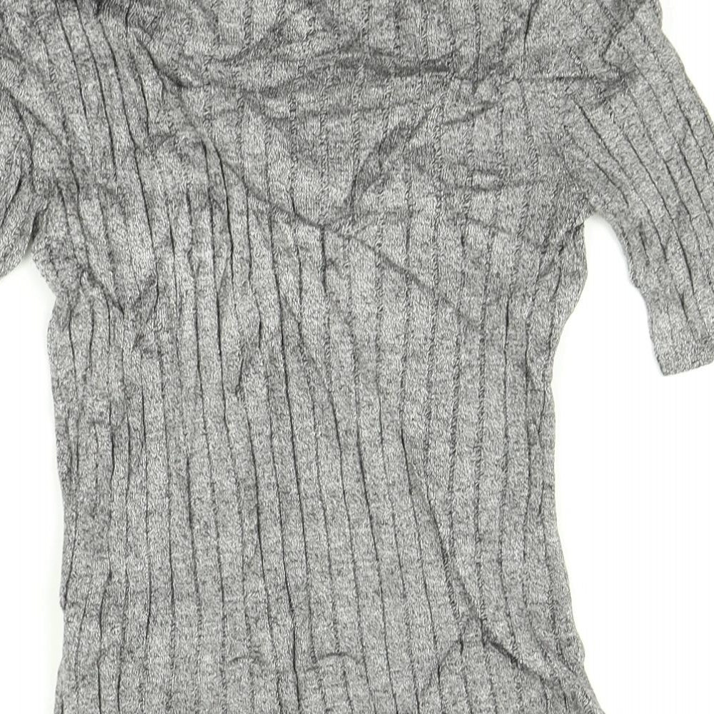 Marks and Spencer Womens Grey   Basic T-Shirt Size 8